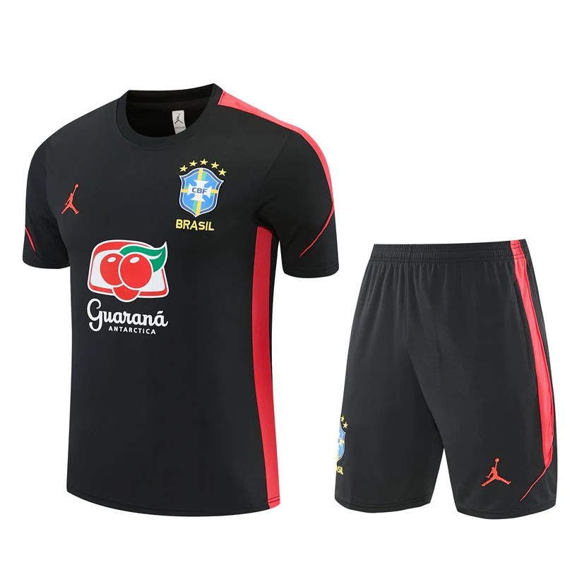 2026-27 Brazil Black Short-Sleeve Training Jersey view 17