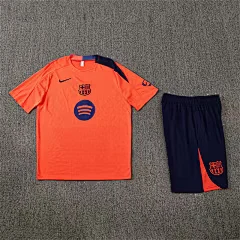 2025-26 Barcelona Orange T90 Short Sleeve Training Jersey view 15