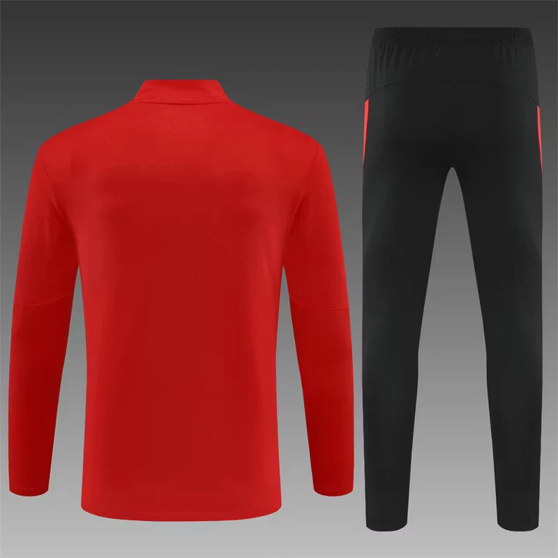 2025-26 Portugal Red Half-Zip Training Jersey view 2