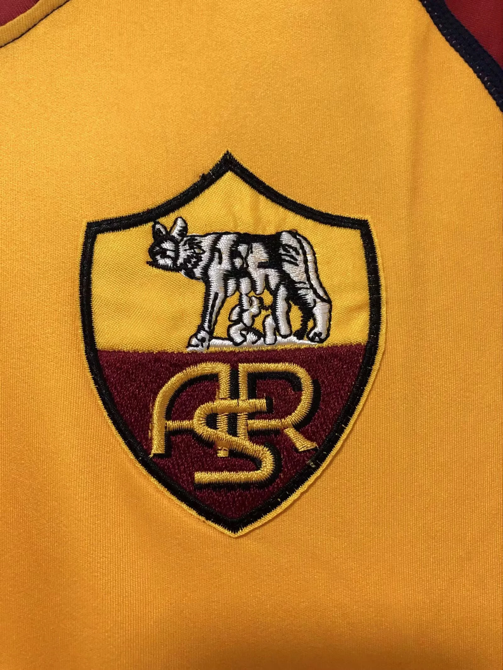 2000-01 Roma Home Retro Jersey view 8
