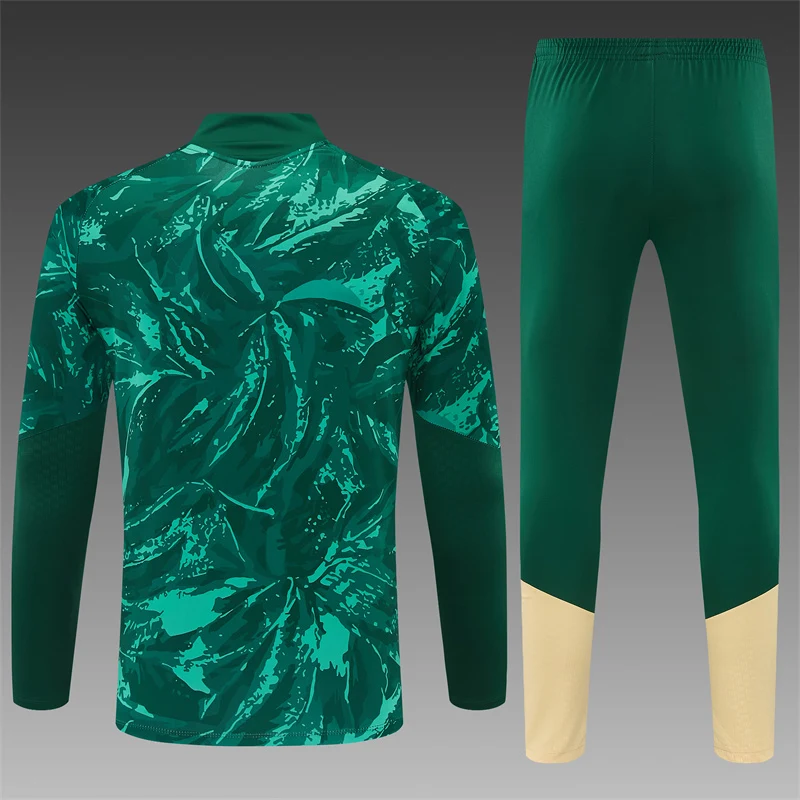 2026-27 Real Madrid Green Half-Zip Training Jersey view 2