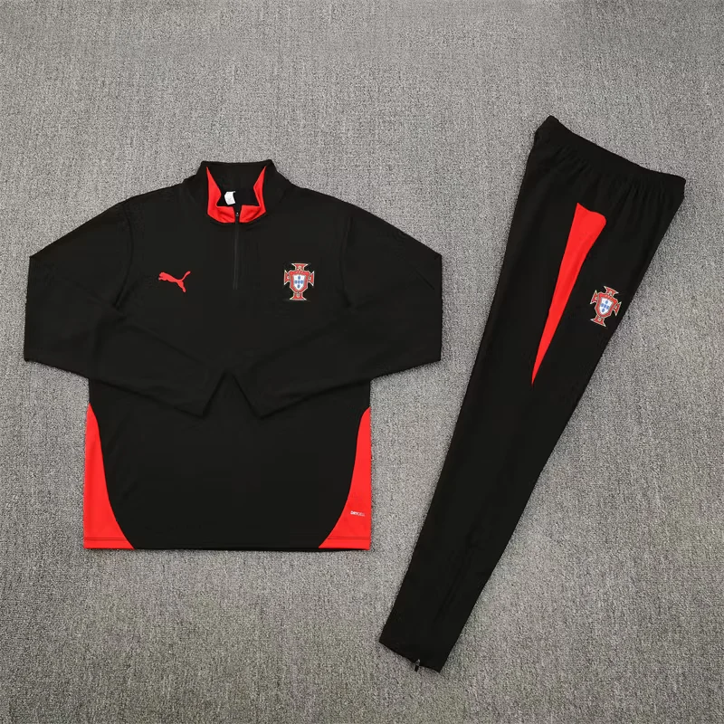 2025-26 Portugal Black Half-Zip Training Jersey view 17