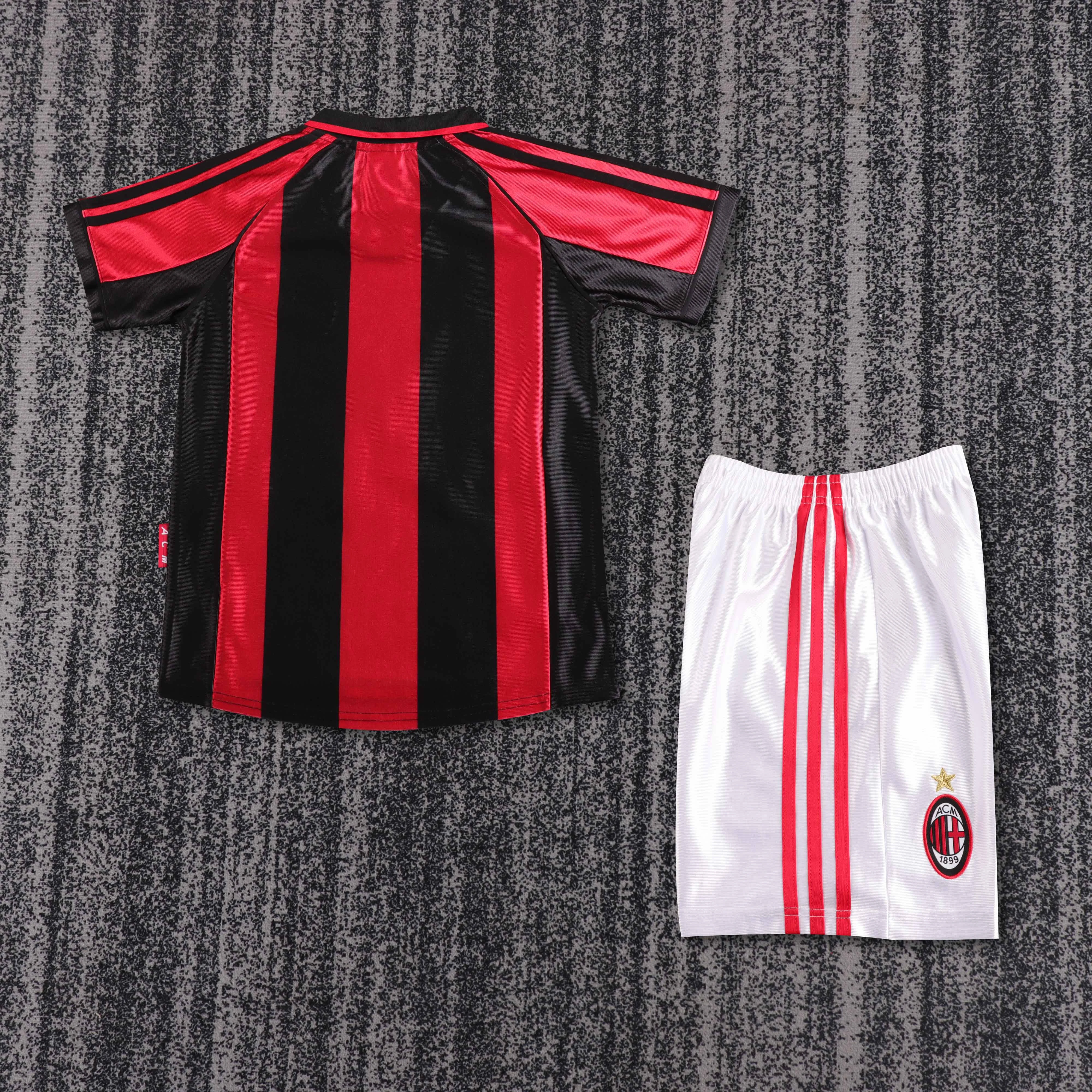 1998-99 AC Home Retro Shirt - Kids Sizes view 2
