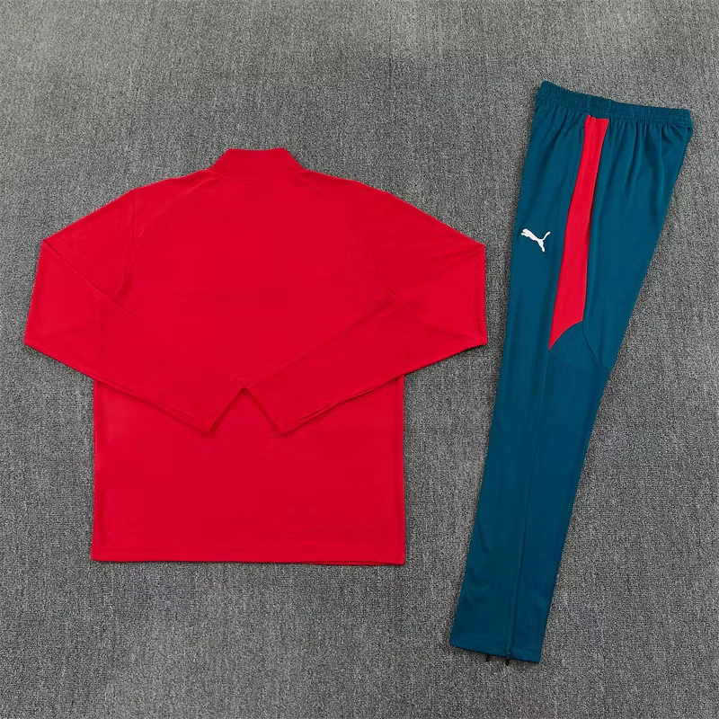 2026-27 Portugal Red Half-Zip Training Jersey view 11