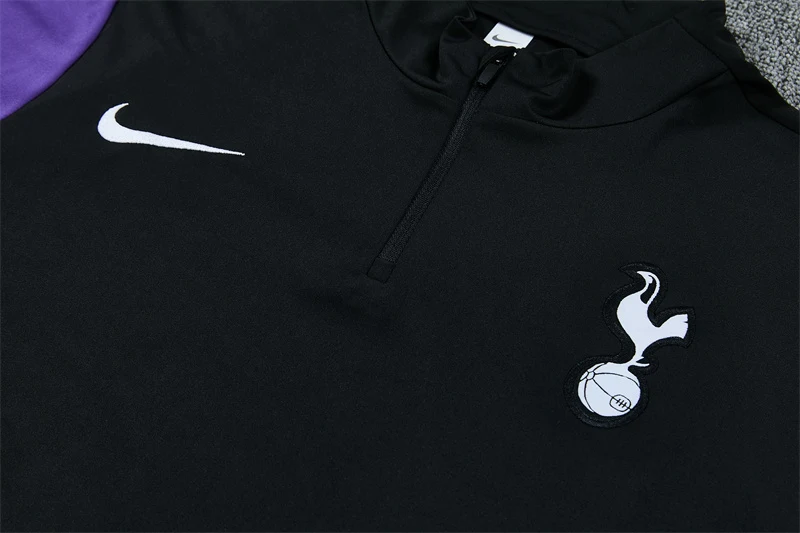 2026-27 Tottenham Hotspur Black Half-Zip Training Kit view 10
