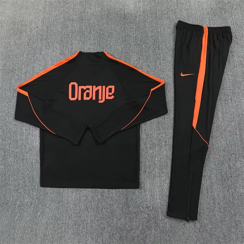 2026-27 Netherlands Royal Black Half-Zip Training Jersey view 15