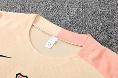 2025-26 Barcelona Beige Short Sleeve Training Jersey view 14