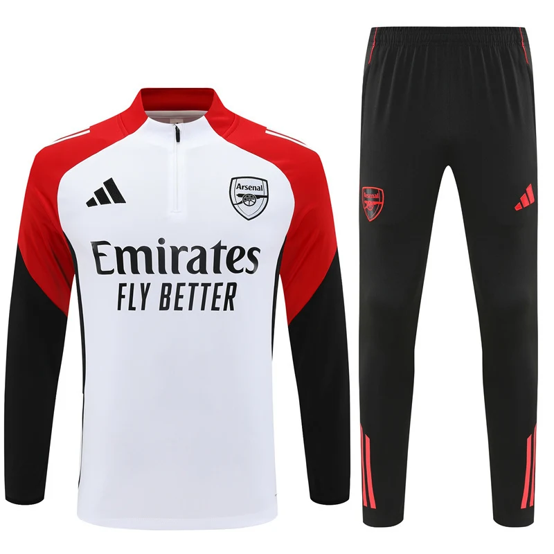 2025-26 Arsenal White Half-Zip Training Jersey view 21