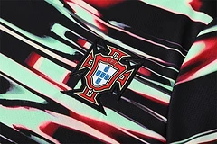 2025-26 Portugal Green and Black [Camouflage] Short Sleeve Training Jersey view 14