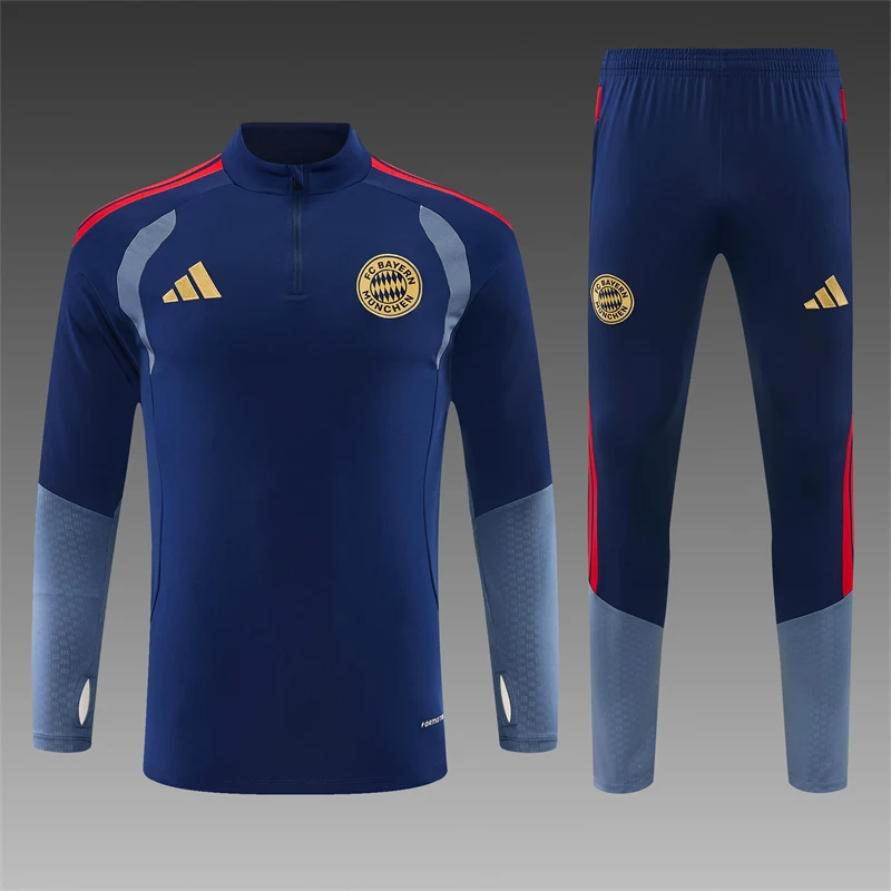 2026-27 Bayern Munich Royal Blue Half-Zip Training Jersey view 18