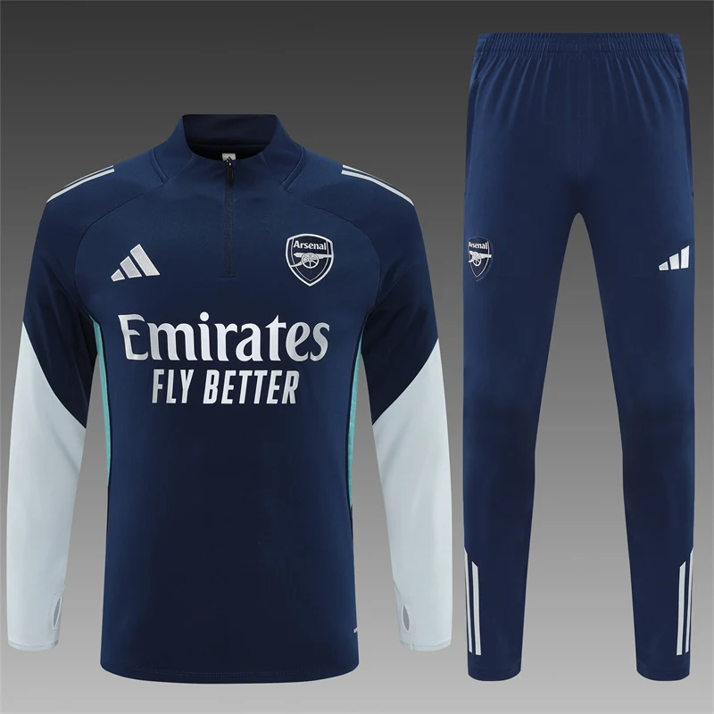 2025-26 Arsenal Royal Blue Half-Zip Training Jersey view 19