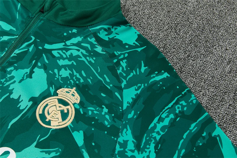 2026-27 Real Madrid Green Half-Zip Training Jersey view 13