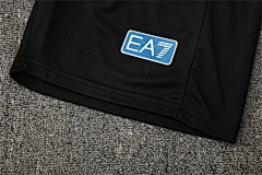 2025-26 Napoli Black Grey Short Sleeve Training Jersey view 3