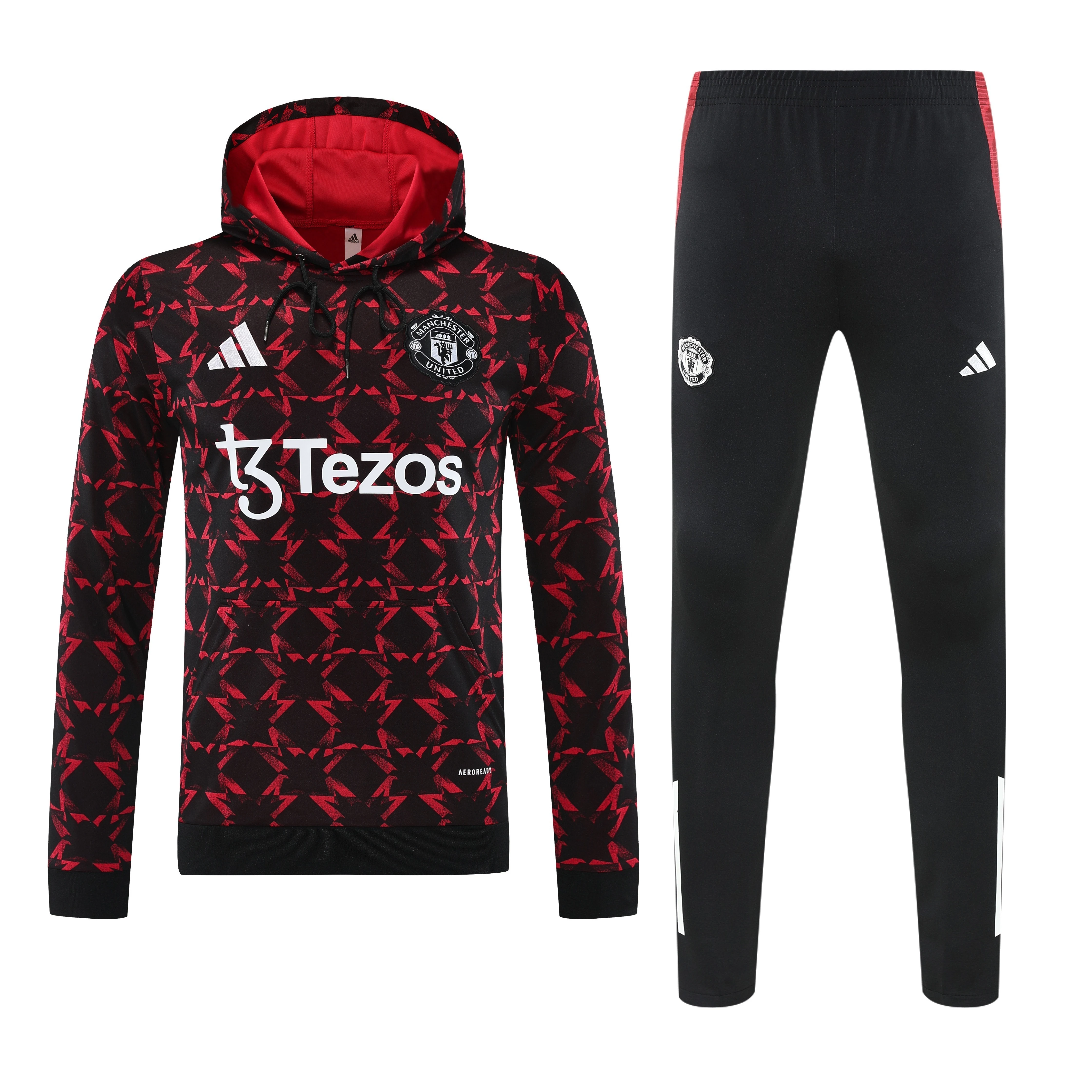 2025-26 Manchester United Red Training Hooded Jersey view 13