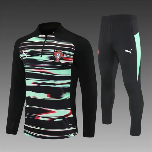 2025-26 Portugal camouflage half-pull training jersey