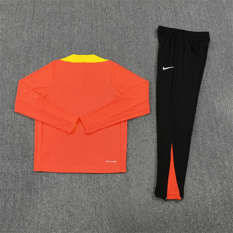 2025-26 Brazil Orange Half-Zip Training Jersey view 10