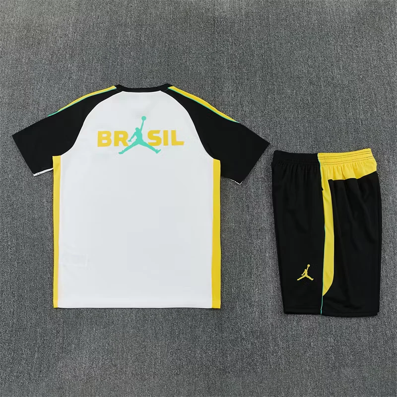 2026-27 Brazil Jordan White Short-Sleeve Training Jersey view 14