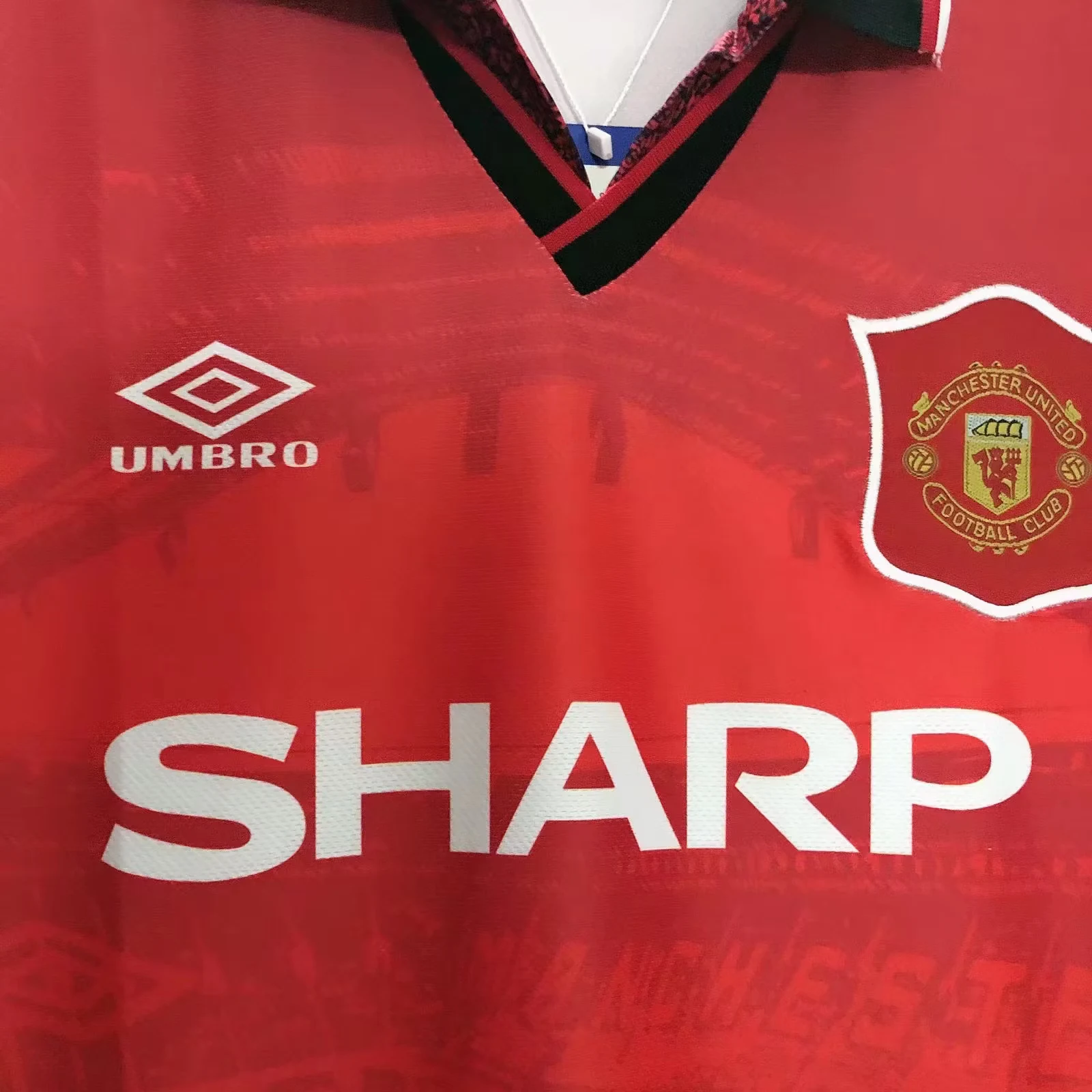 1994-96 Manchester United Home Retro Jersey view 5