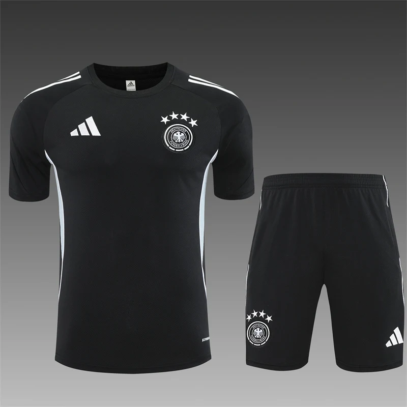 2025-26 Germany Black Short-Sleeve Training Jersey view 2