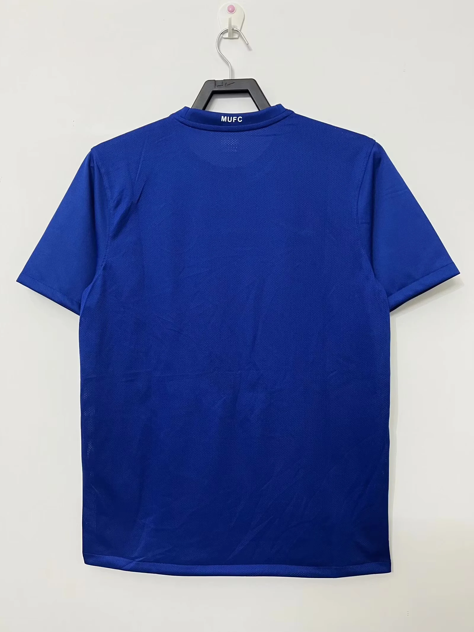 2008-09 Manchester United second away blue retro jersey view 2
