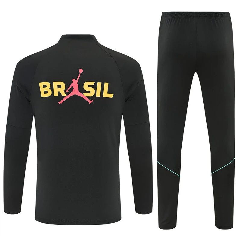 2026-27 Brazil Black Half-Zip Training Jersey view 21