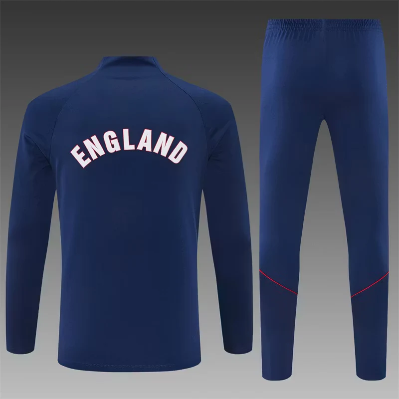 2026-27 England Royal Blue Half-Zip Training Jersey view 2