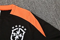 2025-26 Brazil Black Short Sleeve Training Jersey view 12