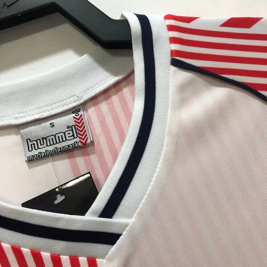 1986 Denmark Away Retro Jersey view 7