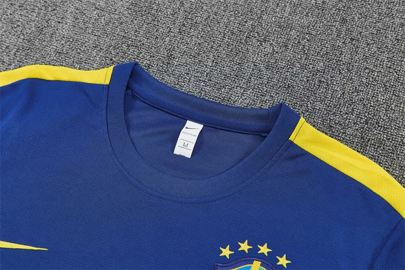 2026-27 Brazil Royal Blue Short-Sleeve Training Jersey view 5