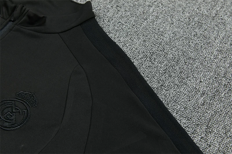 2026-27 Real Madrid Black Half-Zip Training Jersey view 15
