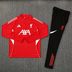 2025-26 Liverpool Red Half-Drawn Training Jersey view 17