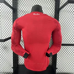 2025-26 Manchester United Home Long Sleeve Shirt - Player Edition view 2