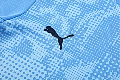 2025-26 Manchester City light blue short-sleeved training jersey view 14