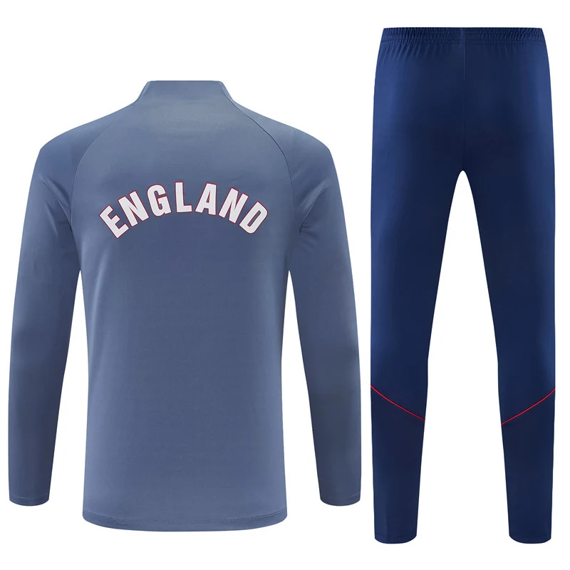 2026-27 England Grey Half-Zip Training Jersey view 17