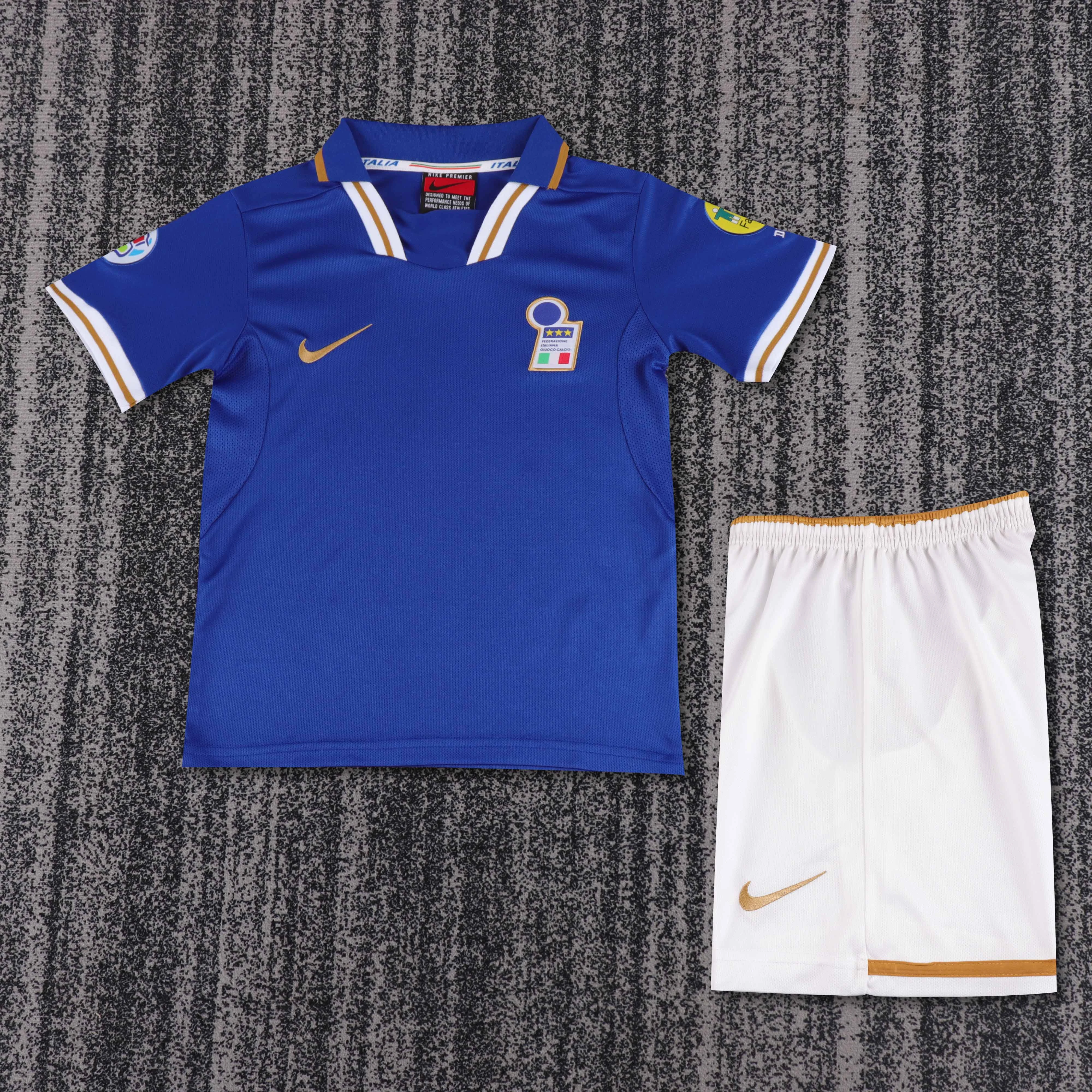 1996 Italy Home Retro Shirt - Kids