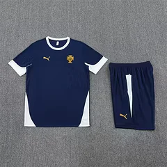 2025-26 Portugal Royal Blue Short Sleeve Training Jersey view 14