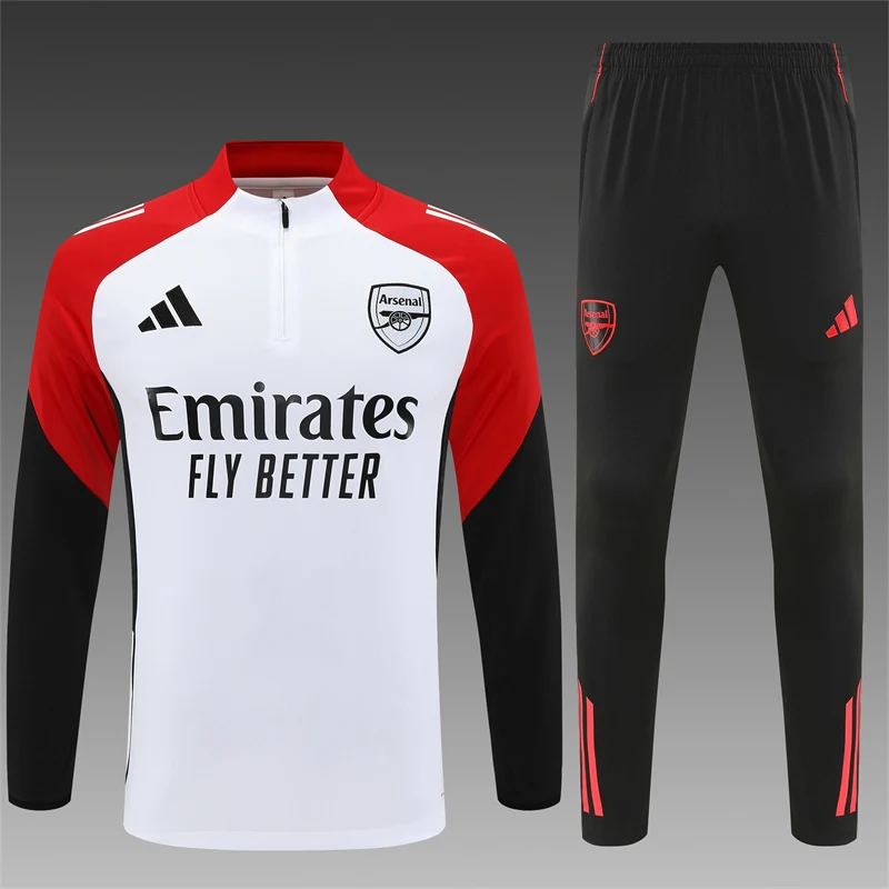 2025-26 Arsenal White Half-Zip Training Jersey view 20