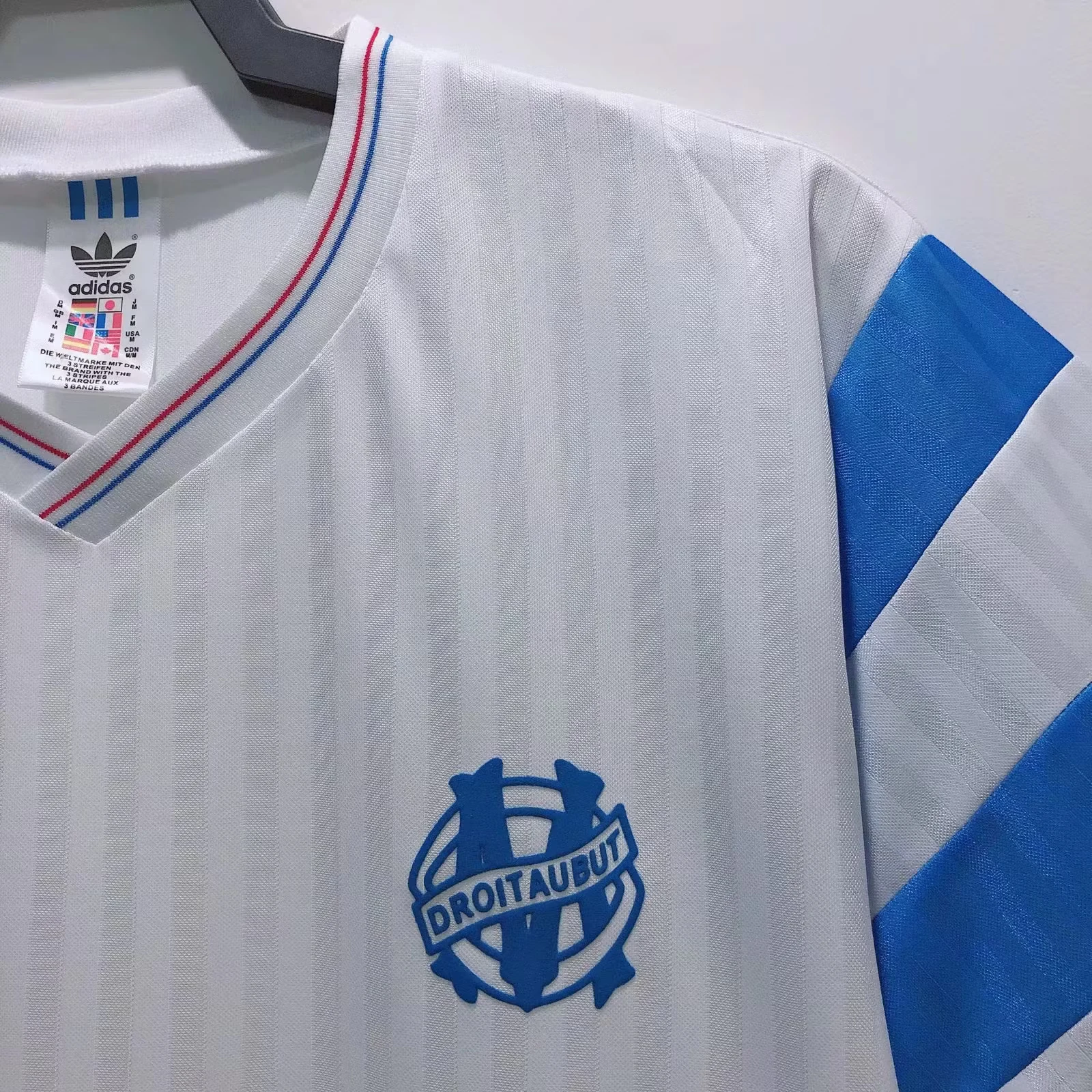 1990 Marseille home retro jersey view 8