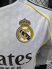 2025-26 Real Madrid Main Long Sleeve Jersey - Players view 5