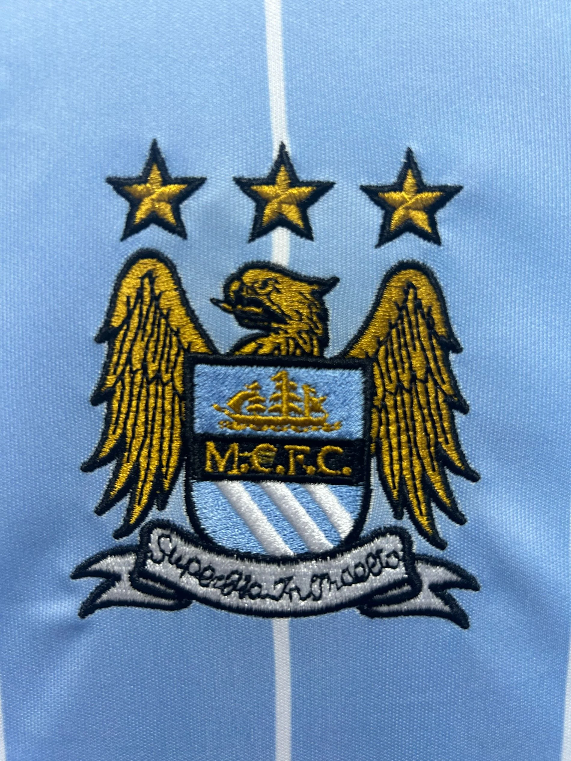 2007-08 Manchester City Home Retro Jersey view 6