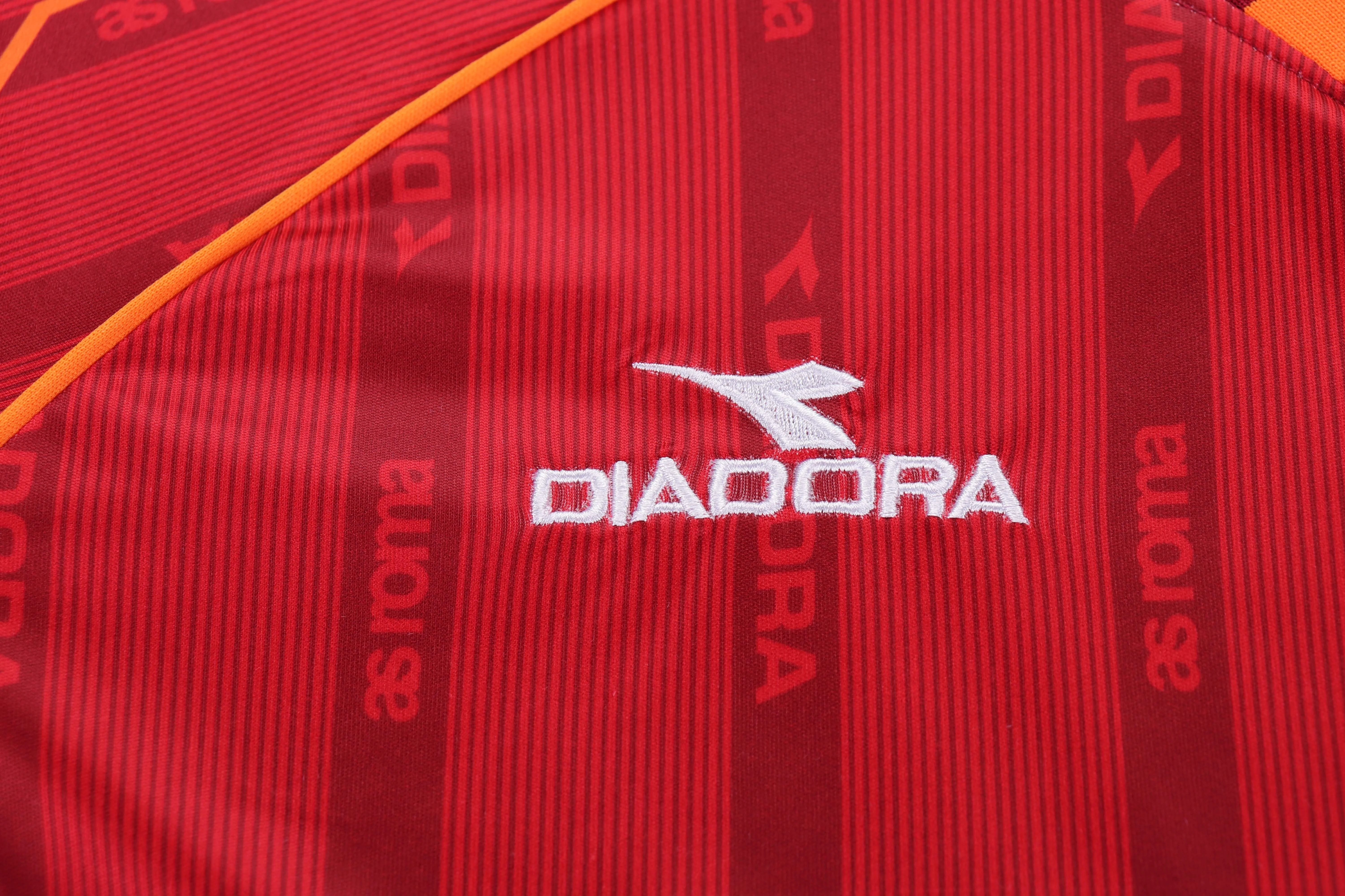 1999-00 Roma Home Retro Jersey - Children's Size view 4