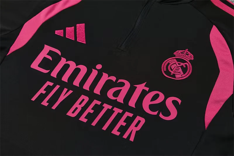 2026-27 Real Madrid Black Half-Zip Training Jersey view 13