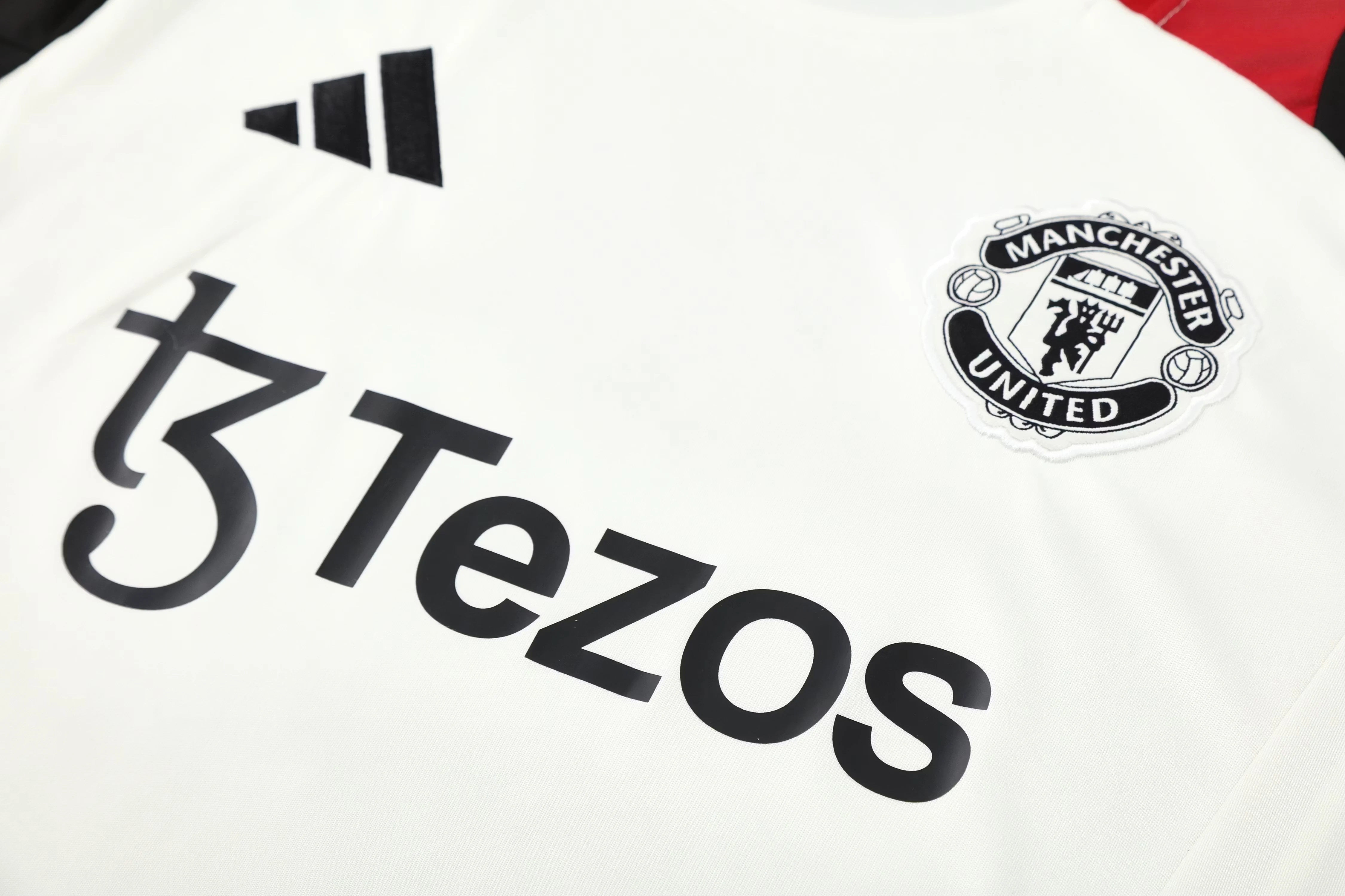 2025-26 Manchester United white short-sleeved training jersey view 8