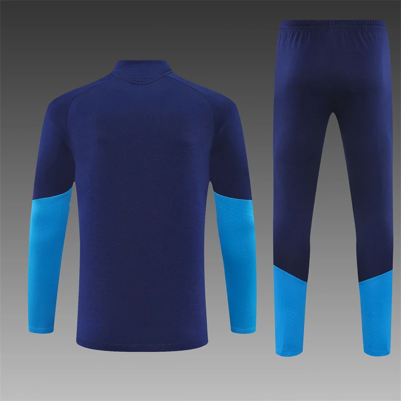 2026-27 Spain Royal Blue Half-Zip Training Jersey (Two Stars) view 2