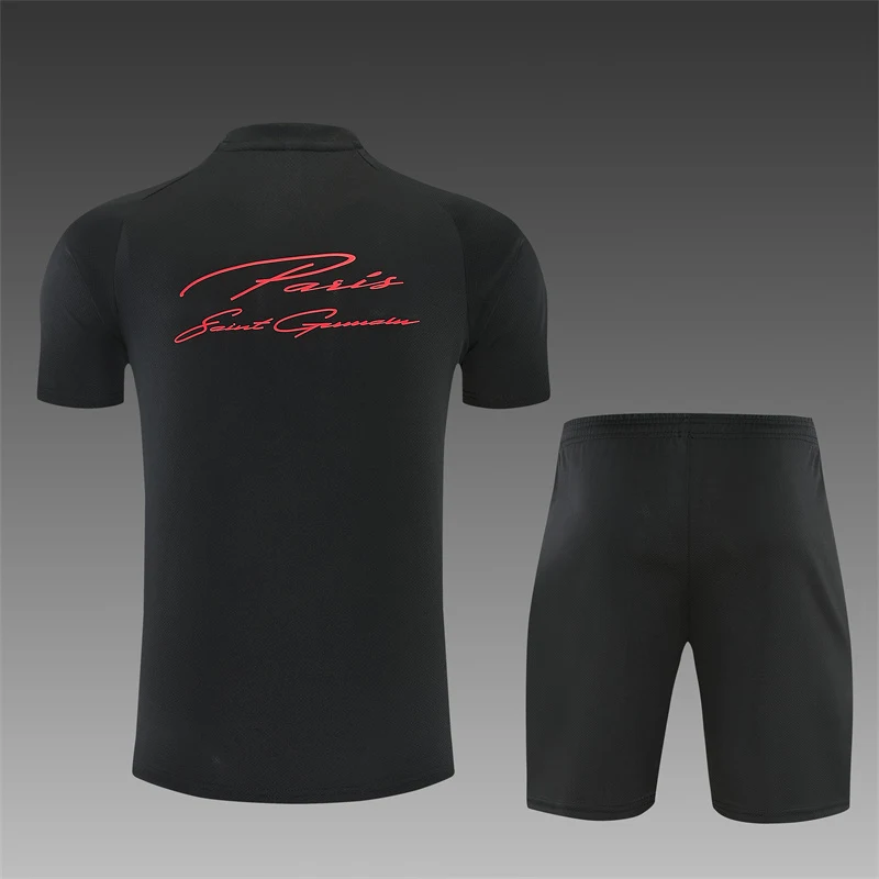 2026-27 Paris Black Short-Sleeve Training Jersey view 2