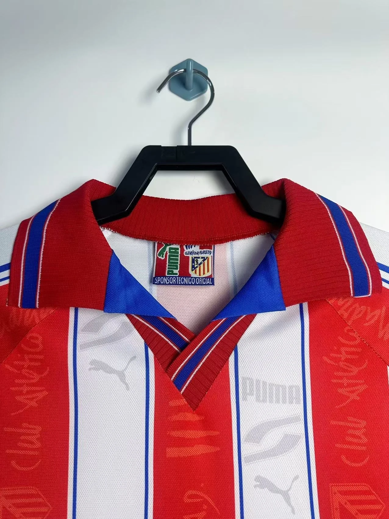 1996-97 Atlético Madrid Retro Home Jersey view 3