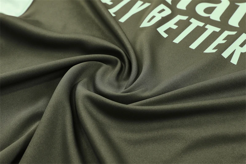 2025-26 Real Madrid Khaki Half-Zip Training Jersey view 9