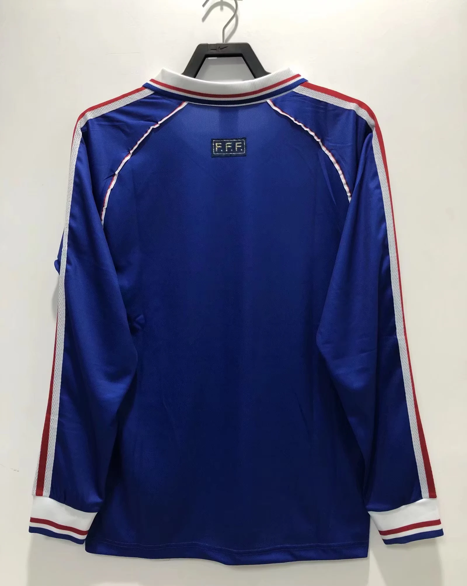 1998 France Home Long Sleeve Retro Jersey view 2
