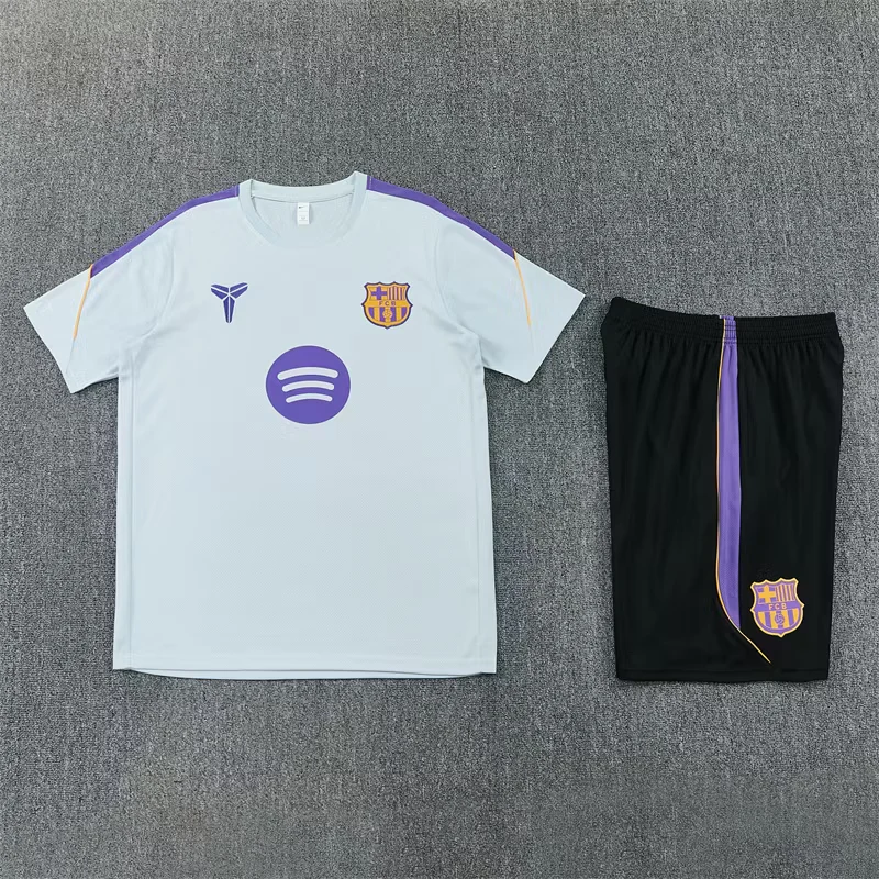 2026-27 Barcelona Light Grey Short-Sleeve Training Jersey view 13