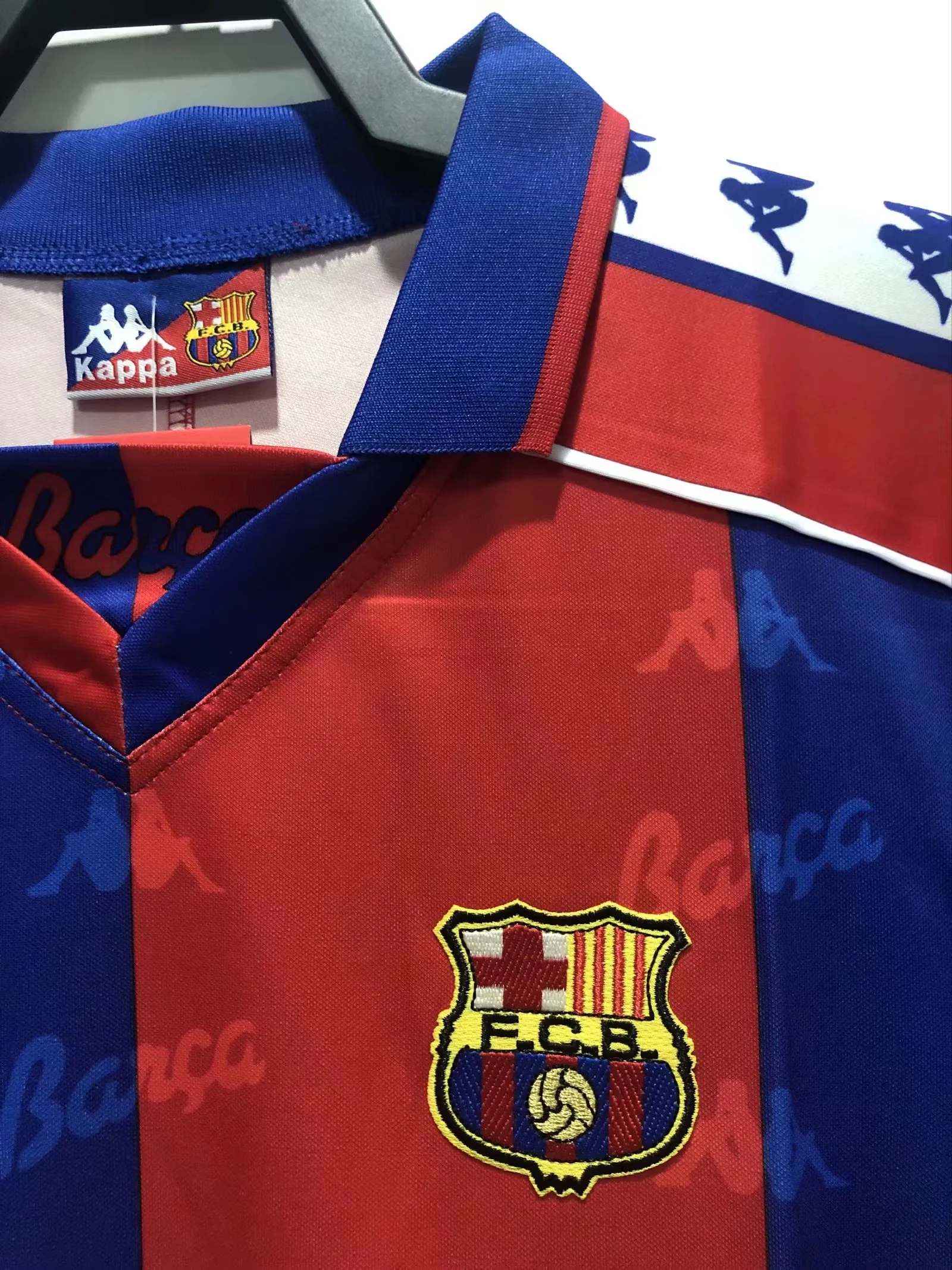 1992-95 Barcelona home retro jersey view 4